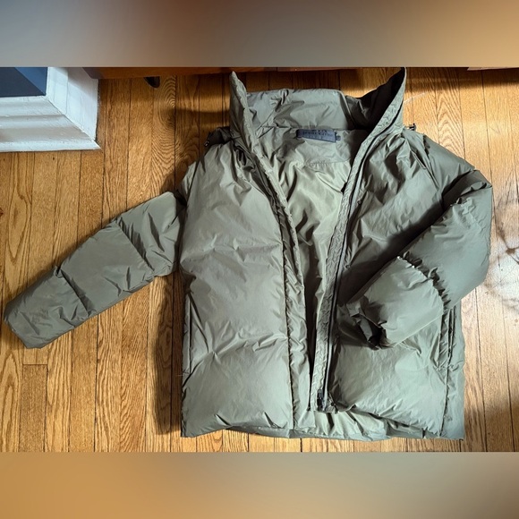 Jenni Kayne Sage Hooded Down Puffer Coat - Size Small - Picture 1 of 4